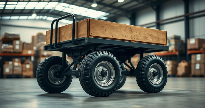 Carrinho de Carga 4 Rodas: A Solu&ccedil;&atilde;o Pr&aacute;tica para Transporte de Cargas Pesadas