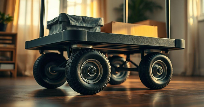 Carrinho plataforma 4 rodas: a solu&ccedil;&atilde;o ideal para transporte de cargas pesadas