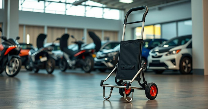 Carrinho de carga dobr&aacute;vel como a solu&ccedil;&atilde;o ideal para transporte pr&aacute;tico