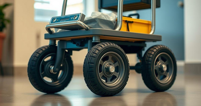 Carrinho de 4 rodas é a solução ideal para facilitar seu transporte e aumentar a praticidade no dia a dia