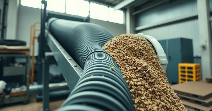 Como a rosca helicoidal transportadora transforma o transporte de materiais