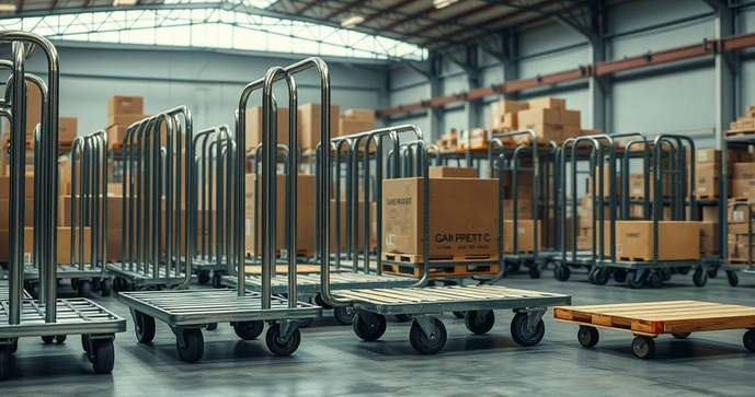 Como escolher o carrinho de transporte de caixas ideal para suas necessidades