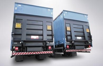 Plataforma elevatória cargas veiculares para cilindros de gases