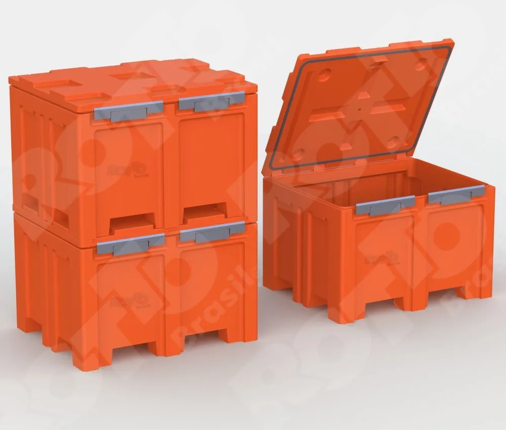 Caixa cofre para transporte de produtos perigosos